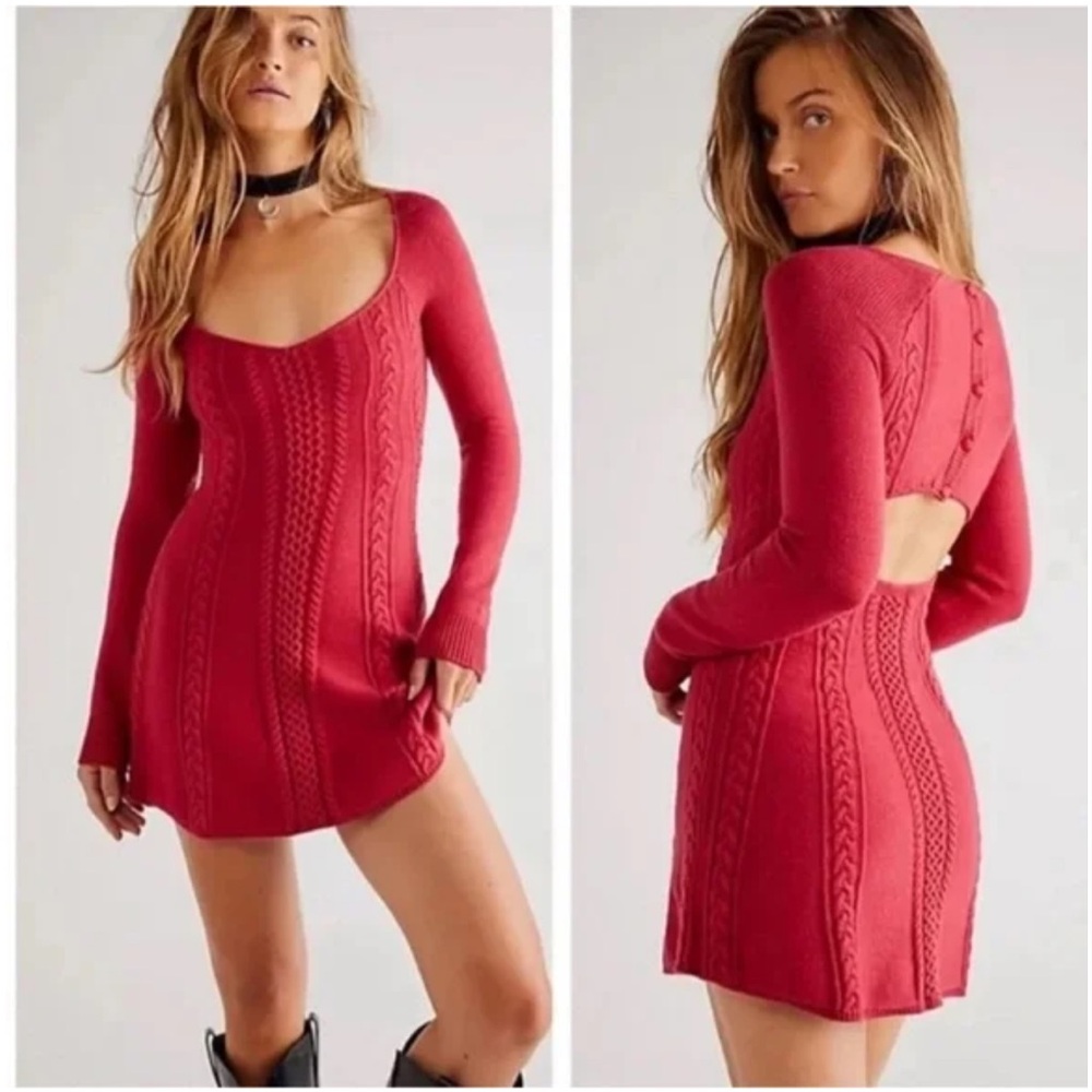 Free People - Small World Sweater Mini Dress